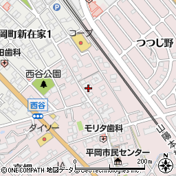 兵庫県加古川市平岡町西谷97周辺の地図