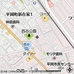 兵庫県加古川市平岡町西谷174周辺の地図