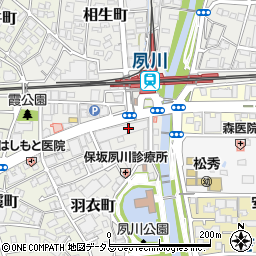 リバース夙川店周辺の地図