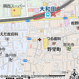 大阪王将 大和田店周辺の地図
