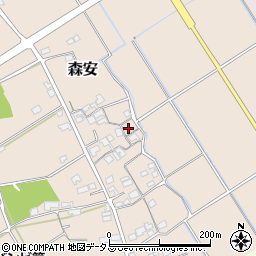 兵庫県加古郡稲美町森安416周辺の地図