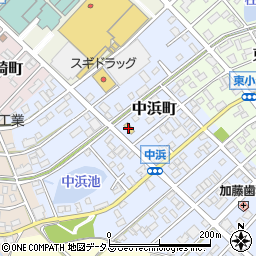 ファミリーマート豊橋中浜店周辺の地図