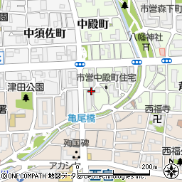 兵庫県西宮市中殿町1周辺の地図