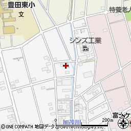 静岡県磐田市富丘138-1周辺の地図