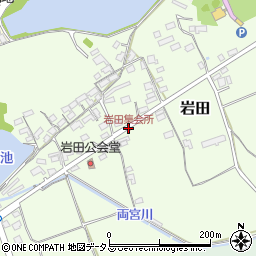 岩田集会所周辺の地図