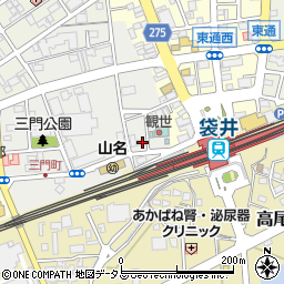 静岡県袋井市三門町2-9周辺の地図