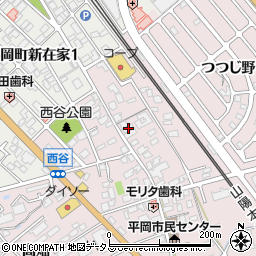 兵庫県加古川市平岡町西谷94周辺の地図