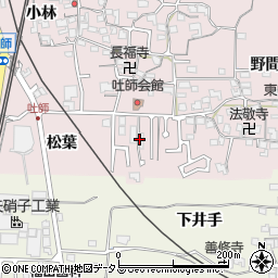 京都府木津川市吐師（松葉）周辺の地図