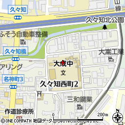 尼崎市立大成中学校周辺の地図