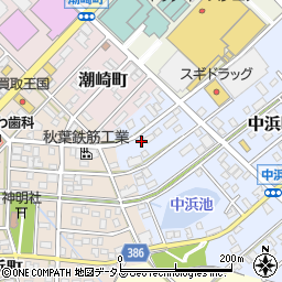 愛知県豊橋市中浜町11周辺の地図