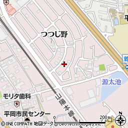 兵庫県加古川市平岡町つつじ野1-337周辺の地図