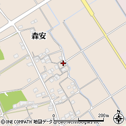兵庫県加古郡稲美町森安417周辺の地図