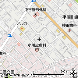 兵庫県加古川市平岡町新在家84周辺の地図