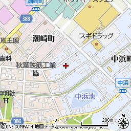 愛知県豊橋市中浜町12周辺の地図