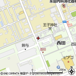 静岡県袋井市西田71-3周辺の地図