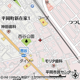 兵庫県加古川市平岡町西谷172周辺の地図