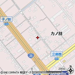 愛知県豊橋市神野新田町ワノ割97周辺の地図