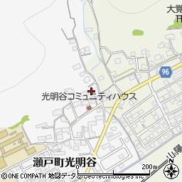 岡山県岡山市東区瀬戸町光明谷372周辺の地図