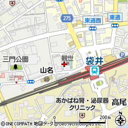 静岡県袋井市三門町2-17周辺の地図