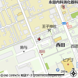 静岡県袋井市西田67-5周辺の地図