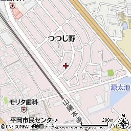 兵庫県加古川市平岡町つつじ野1-345周辺の地図