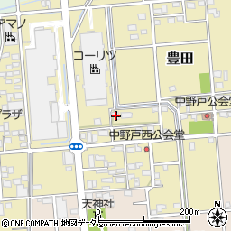 静岡県磐田市豊田734周辺の地図