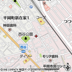 兵庫県加古川市平岡町西谷176周辺の地図