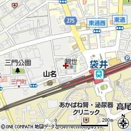 静岡県袋井市三門町2周辺の地図