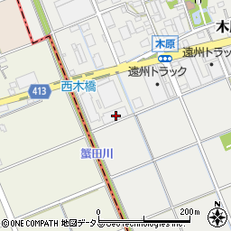 静岡県袋井市木原633周辺の地図