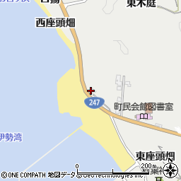 愛知県南知多町（知多郡）内海（西座頭畑）周辺の地図
