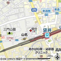 静岡県袋井市三門町2-7周辺の地図
