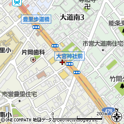 阪神調剤薬局　豊里店周辺の地図
