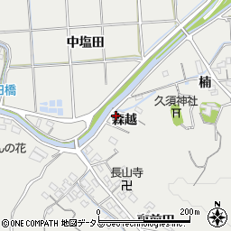 愛知県南知多町（知多郡）内海（森越）周辺の地図