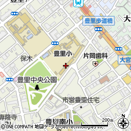 大阪市立豊里小学校周辺の地図