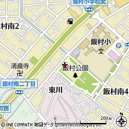 飯村公園トイレ１周辺の地図