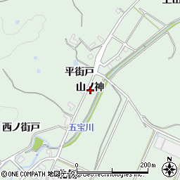 愛知県知多郡美浜町豊丘山ノ神周辺の地図