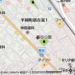 兵庫県加古川市平岡町新在家1丁目255周辺の地図