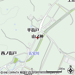 愛知県美浜町（知多郡）豊丘（山ノ神）周辺の地図