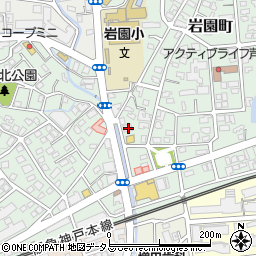兵庫県芦屋市岩園町9-3周辺の地図