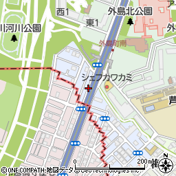 大阪府守口市新橋寺町周辺の地図