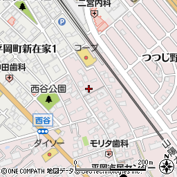 兵庫県加古川市平岡町西谷90周辺の地図