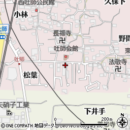 京都府木津川市吐師松葉36周辺の地図