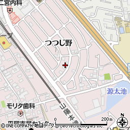 兵庫県加古川市平岡町つつじ野1-343周辺の地図