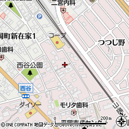 兵庫県加古川市平岡町西谷92周辺の地図
