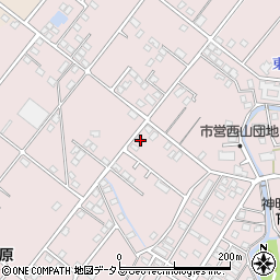 静岡県浜松市中央区西山町2038周辺の地図