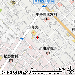 兵庫県加古川市平岡町新在家91-9周辺の地図