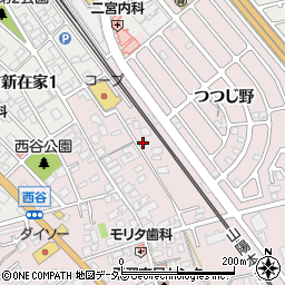 兵庫県加古川市平岡町西谷60周辺の地図