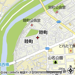 静岡県袋井市睦町周辺の地図