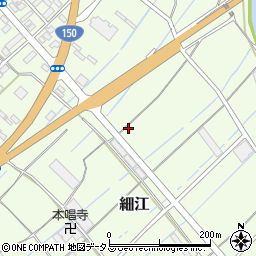 静岡県牧之原市細江周辺の地図