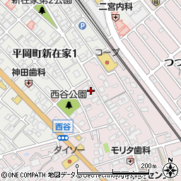 兵庫県加古川市平岡町西谷178周辺の地図
